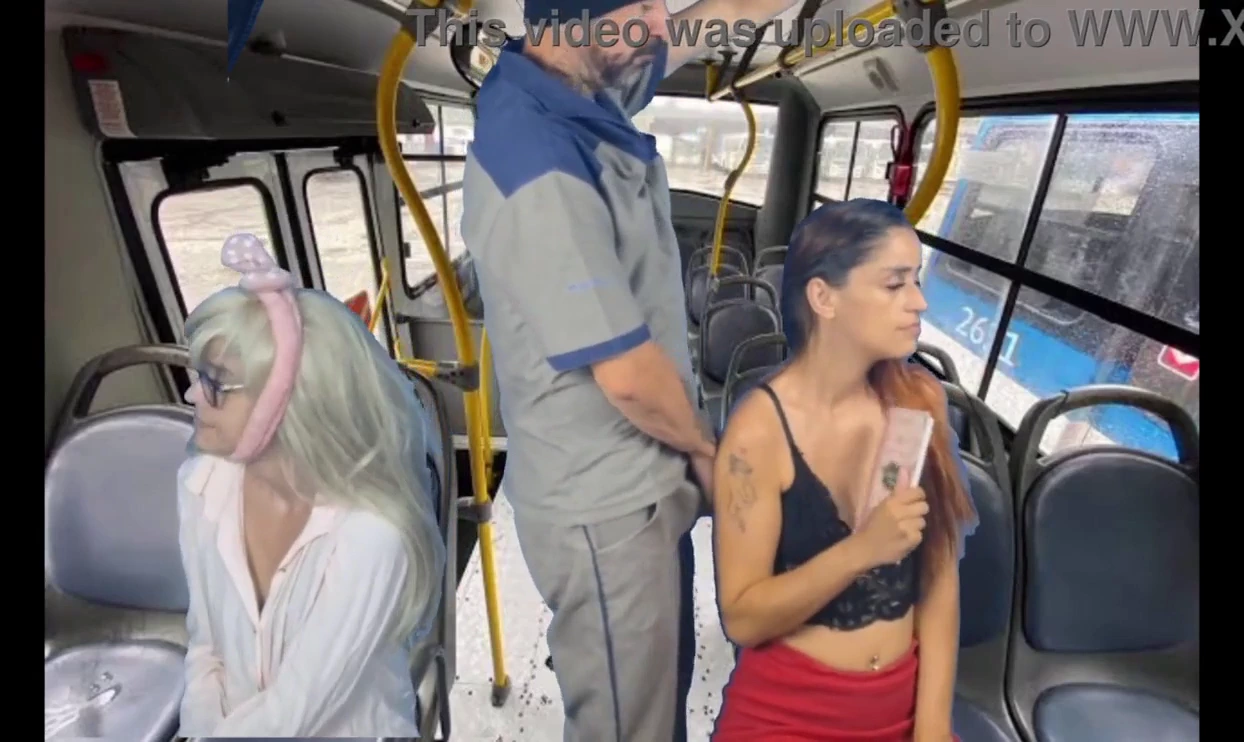 Construction worker exposes himself and has sex with a woman on a city bus. porn video